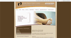 Desktop Screenshot of fourstatesfootclinic.com